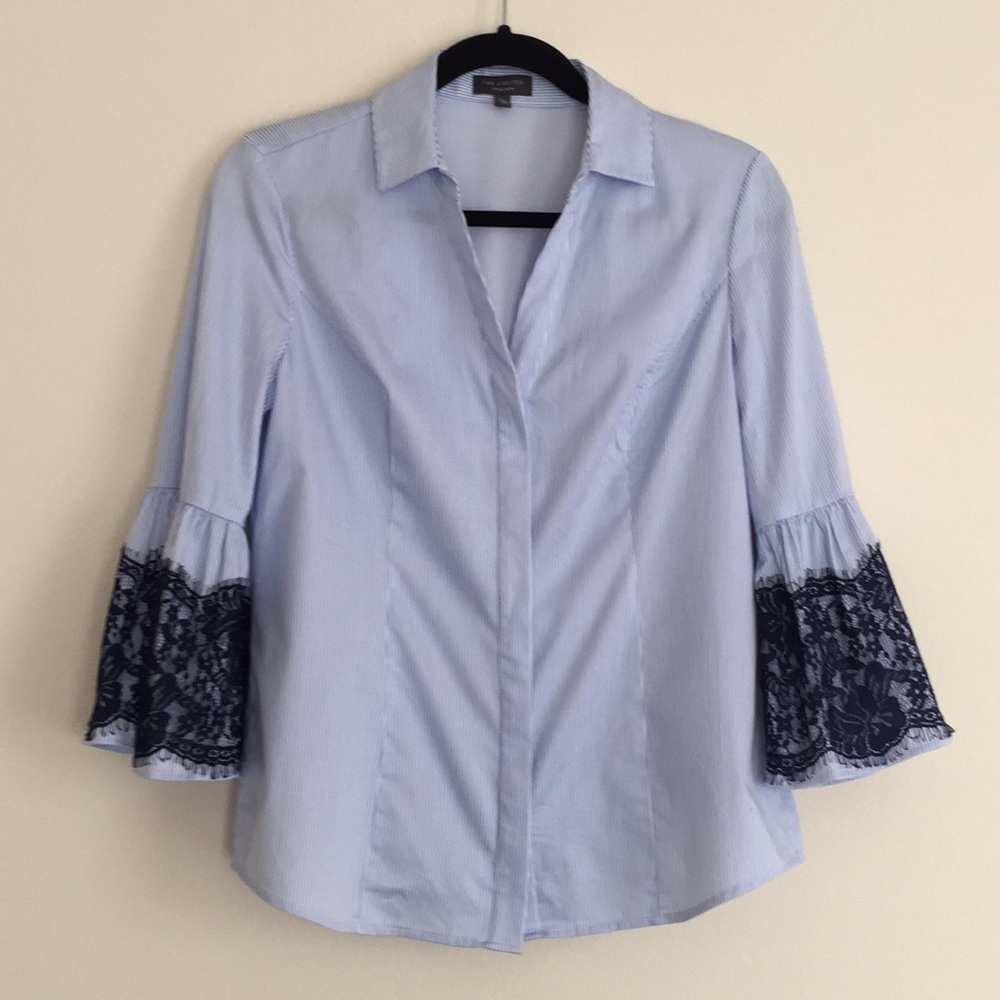 The Limited button-down blue/white shirt